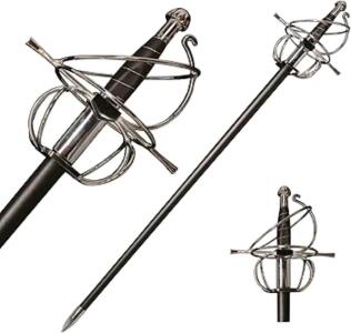 Cosplay Renaissance Rapier Fencing Spanish Swept Hilt Guard Sword