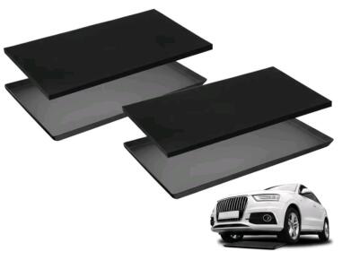 Uiifan 2 Set 47 x 29.3 x 1.6 Inch Oil Drip Pan with Thickened No Splatter Pad for Under Car Extra Large Oil Drip Tray for Automotive Garage Machinery Supplies
