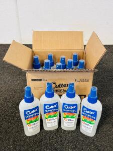 (12) 6-FL OZ. Cutter Skinsations Insect Repellent Pump Spray Bottles