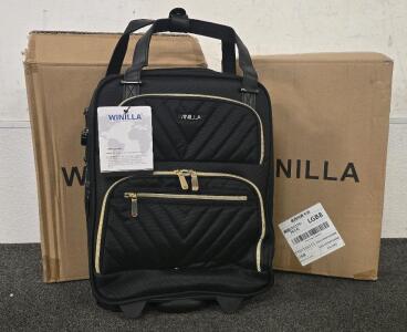 (2) Winilla Carry-on 16-inch Luggage with Wheels, New In Box