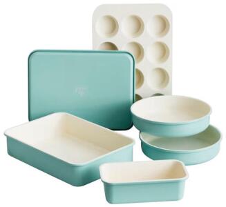 GreenLife 6 Piece Nonstick Bakeware Set (Turquoise)