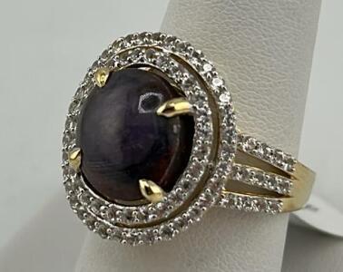 14K Yellow Gold Ring with 14.41ct Ruby, 2.80ctw Sapphire, $4,381 Appraisal