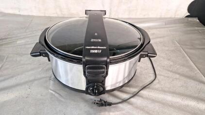 (1) Hamilton Beach Crock Pot & (1) 14" Graniteware Skillet