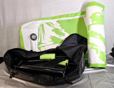 (1) Roc Inflatable Paddle Boad W/ 2-Paddles, Hand Pump & Carry Bag