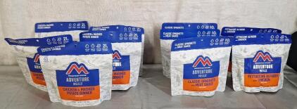 (10) Assorted Mountain House Adventure Meals, Best By Date 2050 Or Later