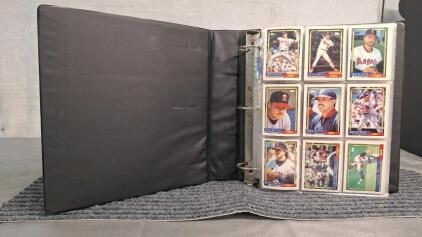 (1) Binder Of Assorted Baseball Trading Cards Including Hof'ers , Rookies and Stars