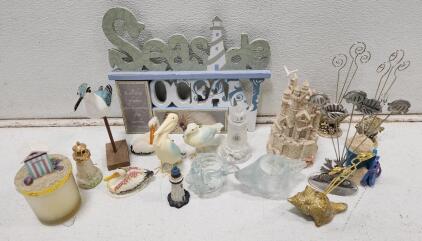 Assorted Beach-Themed And Seaside Decor