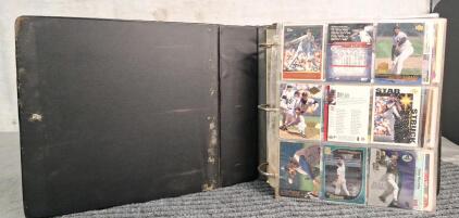 (1) Binder Of Assorted Baseball Trading Cards Including Hof'ers , Rookies and Stars