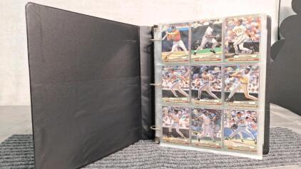 (1) Binder Of Assorted Baseball Trading Cards Including Hof'ers , Rookies and Stars