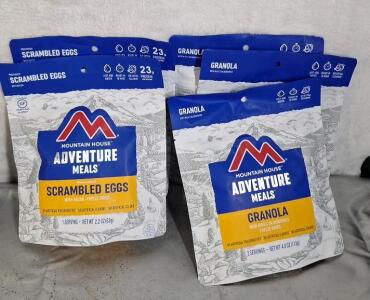 (10) Assorted Mountain House Adventure Meals, Best By Date 2050 Or Later