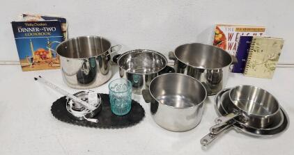 Assorted Kitchenware And Recipe Books