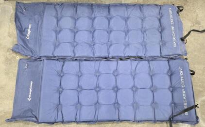 (2) King Camp Basecamp Comfort Inflatable Camp Pads Approx size 26" x 75"