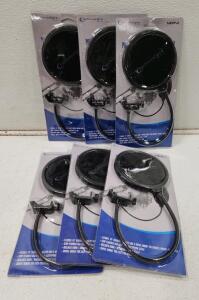 (27) Technical Pro MKPF2 6" Clamp-on Microphone Pop Filter