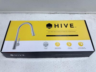 Hive H-KF008-CH Single Handle Kitchen Faucet, Chrome Finish, Pull-Down