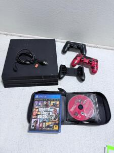 Sony PS4 Pro Gaming Console, 1TB Storage, 2 Controllers, & Games