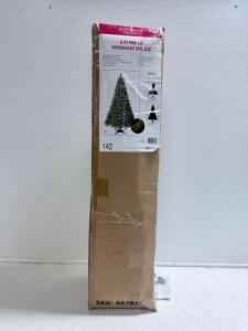 (1) Ashland Christmas 6ft Pre Lit Windham Spruce Fake Christmas Tree