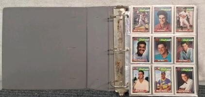 (1) Binder Of Assorted Baseball Trading Cards Including Hof'ers , Rookies and Stars