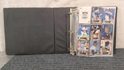 (1) Binder Of Assorted Baseball Trading Cards Including Hof'ers , Rookies and Stars