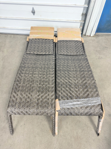 (2) *New* Outdoors Lounge Chairs 84&rdquo;L x 24&rdquo; W x 14&rdquo; T