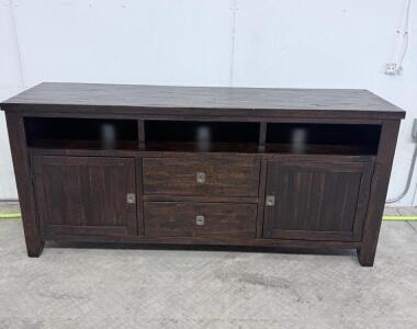 (1) Intercon Furniture Solid Wood Cabinet 60 x 18 x 24 Inches