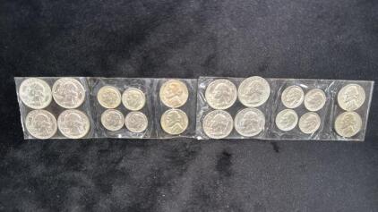 Assortment Of U.S. Coins - 4 Nickels 1941-S , 1958-D , 1964-D -Dimes 2 1965, 2 1966 - Quarters 1965, 4 1966, 3 1967