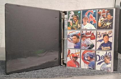 (1) Binder Of Assorted Baseball Trading Cards Including Hof'ers , Rookies and Stars