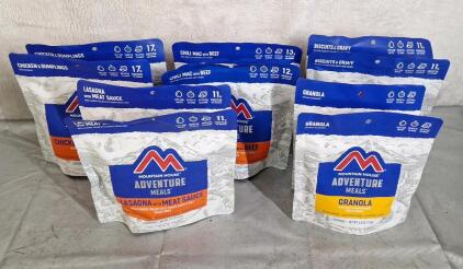 (10) Assorted Mountain House Adventure Meals, Best By Date 2050 Or Later
