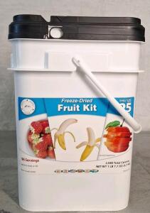 (1) Ready Supply Foods Freeze Dried Fruit Kit (96) Assorted Servings, Best By Date 2051