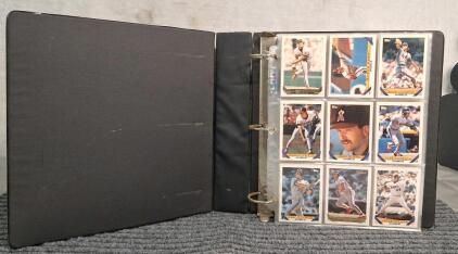 (1) Binder Of Assorted Baseball Trading Cards Including Hof'ers , Rookies and Stars