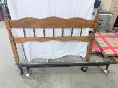 (1) Wooden Twin Bed Frame