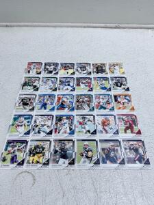 Donruss Football Trading Cards Collection: Aaron Rodgers, Derek Carr, Barry Sanders