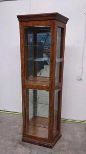 Wooden Glass Door Curio Cabinet