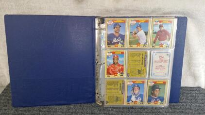 (1) Binder Of Assorted Baseball Trading Cards Including Hof'ers , Rookies and Stars