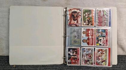 (1) Binder Of Assorted Football Trading Cards Including Hof'ers , Rookies and Stars