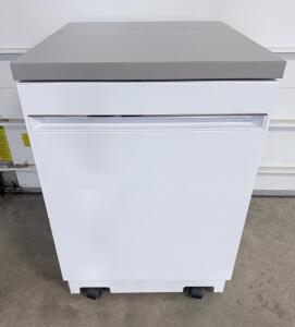 GE Portable Dishwasher with Stainless Steel Interior, 12 Place Settings, 3 Wash Cycles