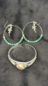 Beautiful Heart Bracelet & Ferrie Earrings