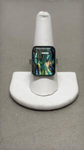 Abalone Ring, Size 9, Metal Setting