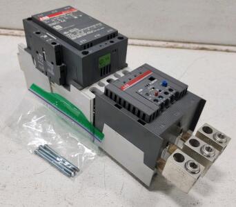 (1) ABB A185-30 Contactor With Attached ABB E 200 DU Overload Relay