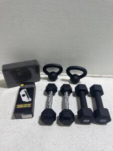 TRX Hinge Anchor & Assorted Weights