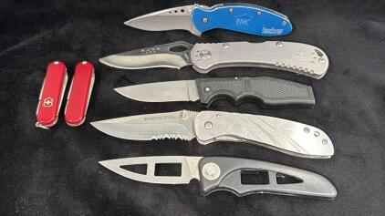 Assorted Lot Of Knives- Kershaw, Buck , Gerber, Tekna, Winchester & Swiss Army