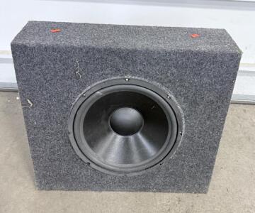 12-inch Subwoofer in Sealed Enclosure, 300W RMS, 4 Ohms