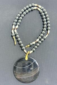 (1) 14k Natural Stone Necklace