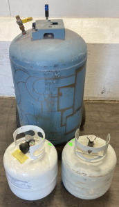 Air Tank and (2) Propane Tanks