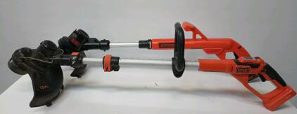 Black And Decker 10" 20 Volt Cordless Weed Trimmer, Black And Decker 13" 40 Volt Cordless Weed Trimmer With Charger