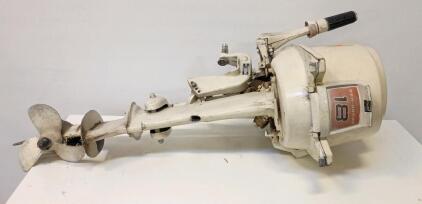 Vintage Johnson Sea-Horse 18 HP Outboard Motor.