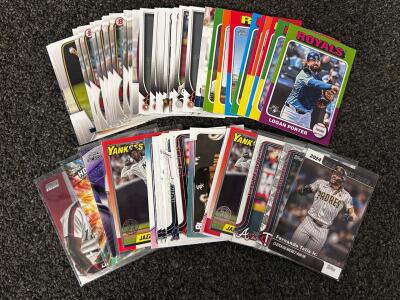 Collection Of Baseball Cards: Seager, Dawson, Naylor, Franco, Soler and More