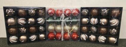(3) Boxes of Christmas Ornaments