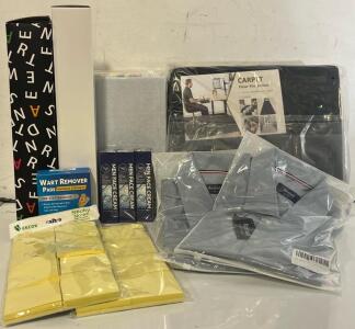 Office Chair Mat, 12 Pcs 48&rdquo;x36&rdquo; Wall Cork Bulletin Board, (2) Men&rsquo;s Dress Shirts (M), Mousepad & More