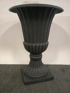 (2) Plastic Decorative Plant Stands, Height=30', Base=13" Square, Top=21" Diameter