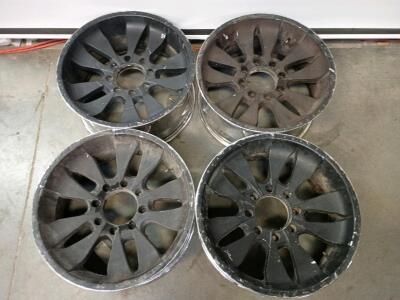 (4) 20" Ford Super Duty Black 8 Lug Aftermarket Rims
